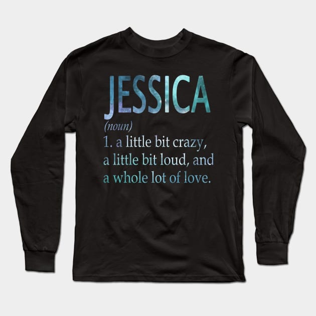 Jessica Long Sleeve T-Shirt by Ban Guns Not Books- Typography fullcolor